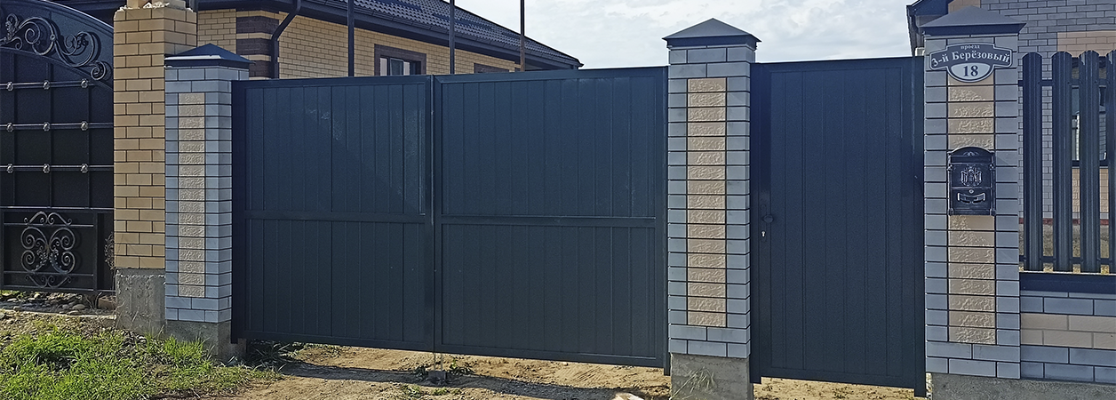 Въездные ворота в Нарткале под ключ